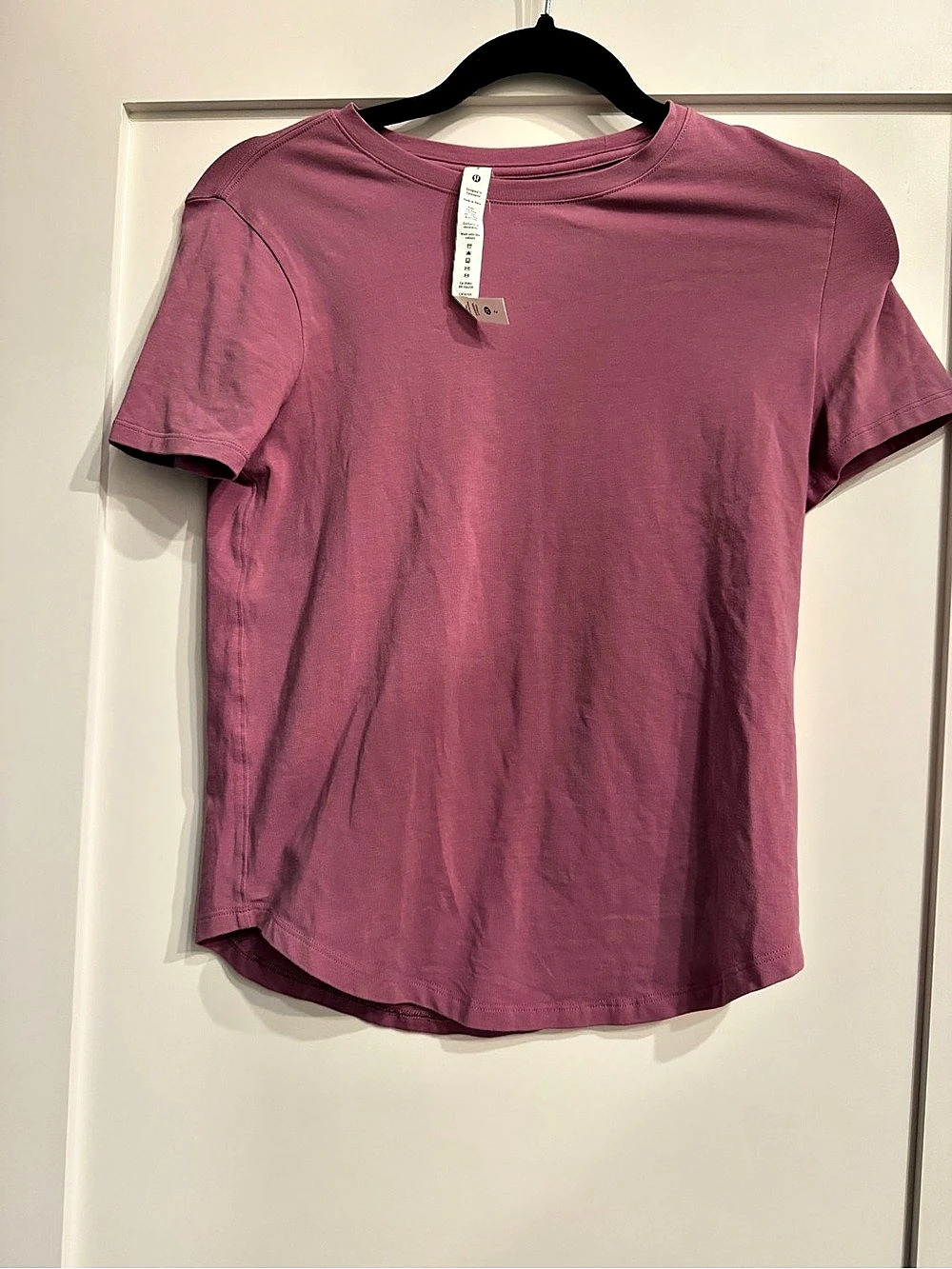 lululemon Classic-Fit Cotton-Blend T-Shirt Pink Size 2